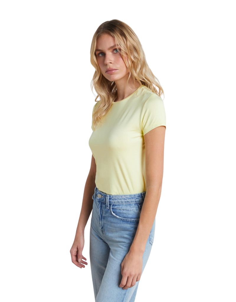 L'agence Ressi Fitted Tee in Daffodil