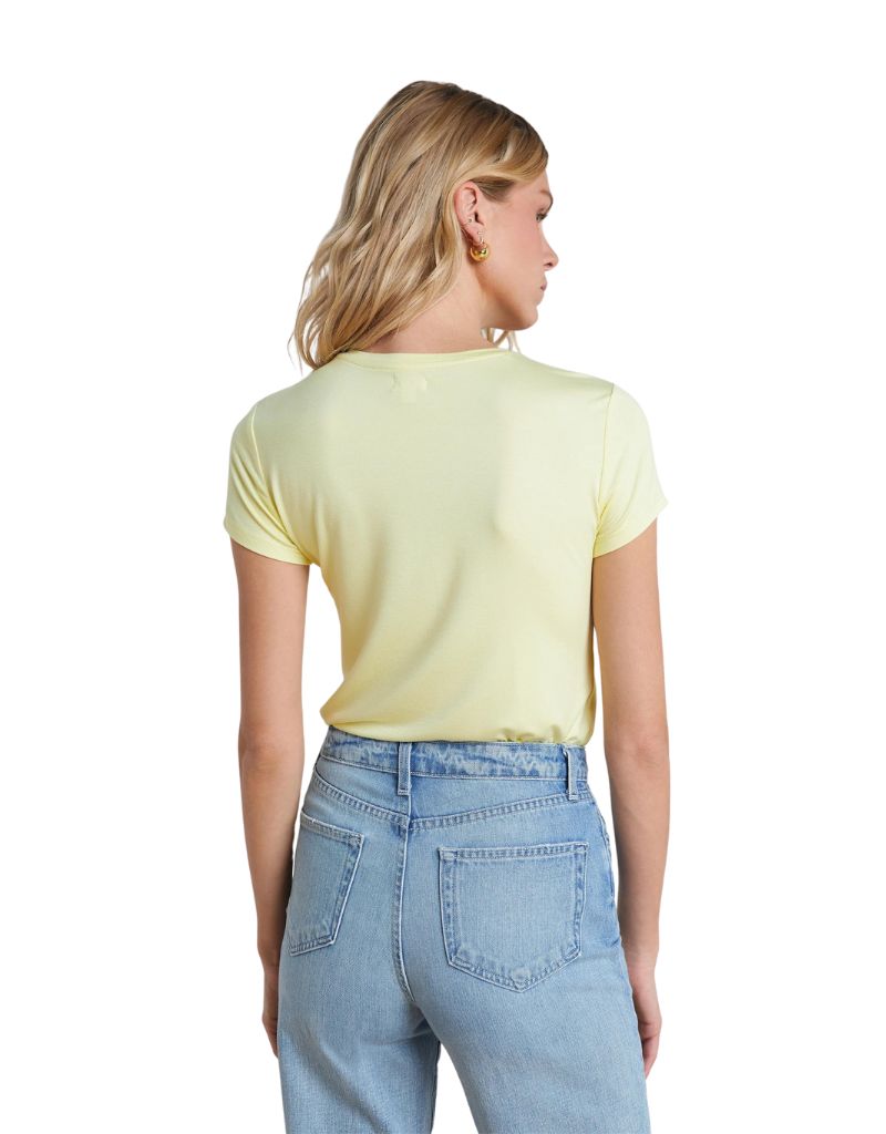 L'agence Ressi Fitted Tee in Daffodil