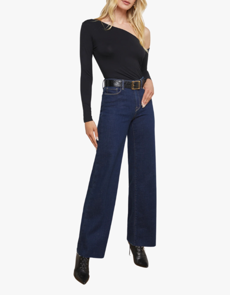 L'agence Scottie Wide Leg Jeans in Koval