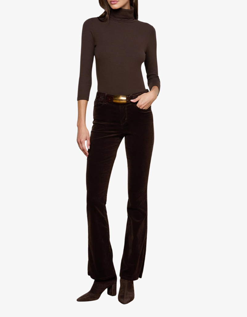 L'agence Stevie High Rise Straight in Coffee Bean