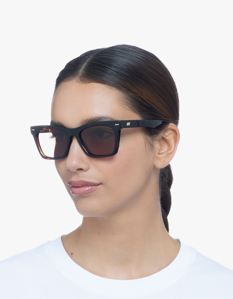 Le Specs Chante Sunglasses in Dark Tort