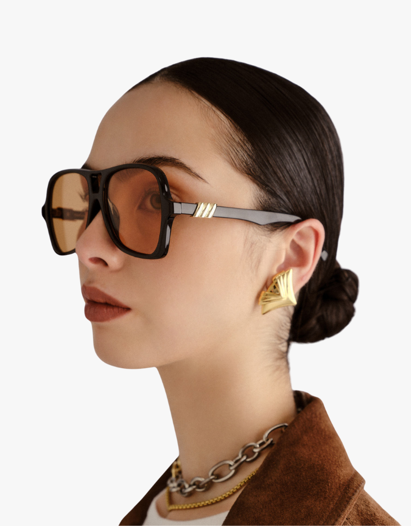 Le Specs Fortune Teller Sunglasses in Black