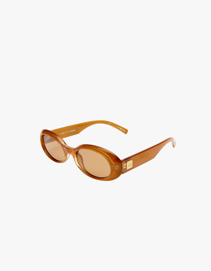 Le Specs Work It in Gold Pearl