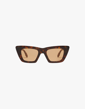 Elisa Johnson Lori Sunglasses in Brown Tortoise