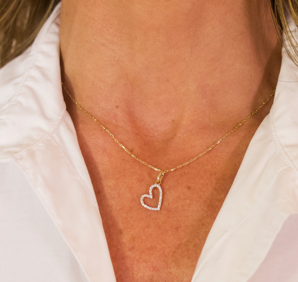 KJC - Ali Diamond Heart Charm