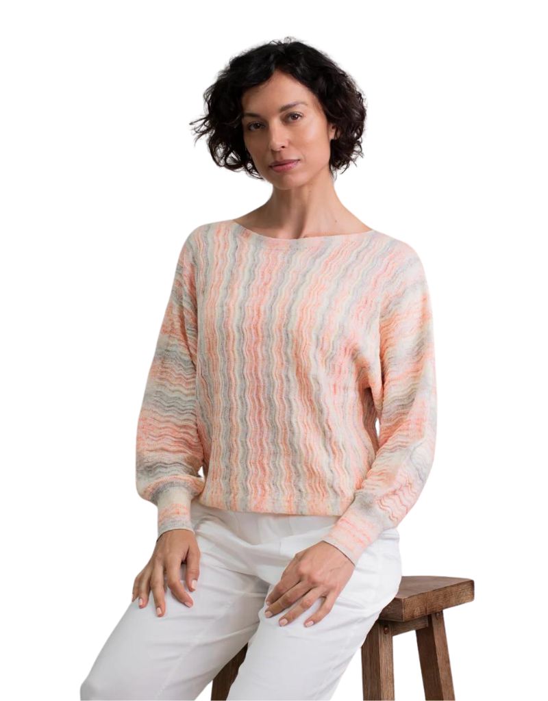 Margaret O'Leary Bella Boatneck Sweater in Sunset