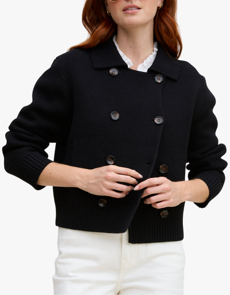Margaret O'Leary Dylan Double Knit Jacket in Black