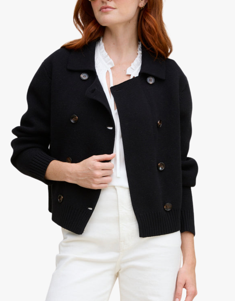 Margaret O'Leary Dylan Double Knit Jacket in Black