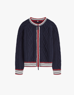 Margaret O'Leary Maritime Zip Jacketin Navy