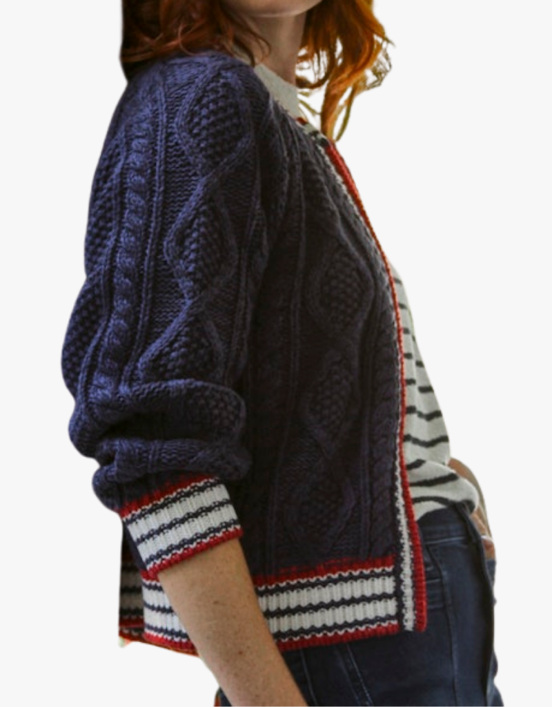 Margaret O'Leary Maritime Zip Jacketin Navy