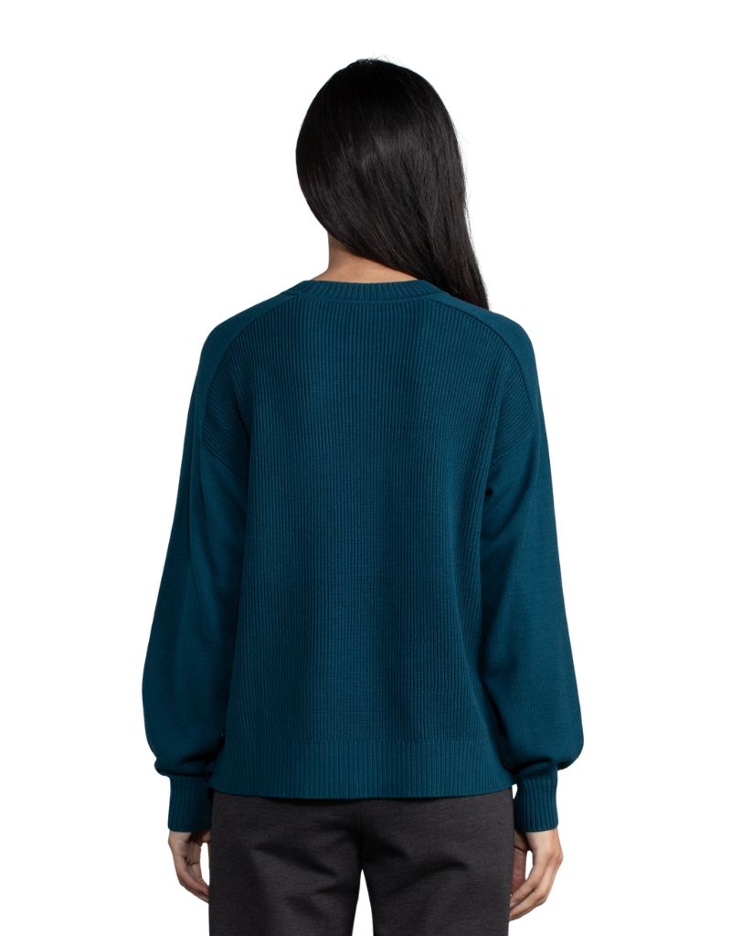 Margaret O'Leary Mixed Stitch Pullover in Pine