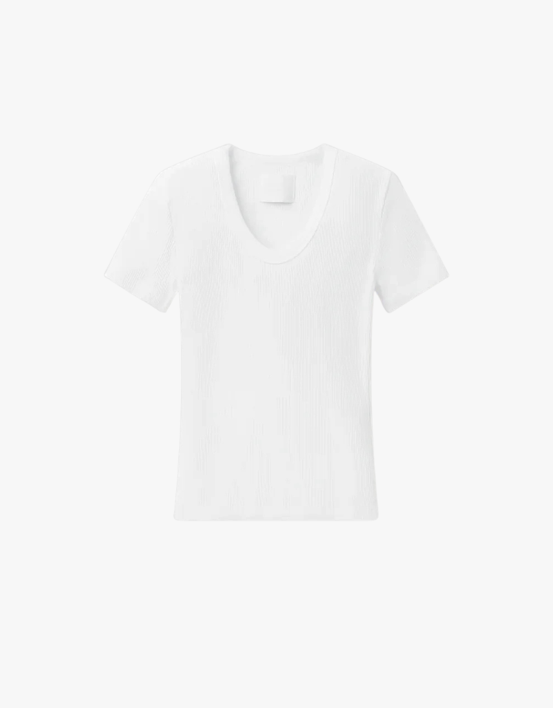 Citizens of Humanity Maude U Neck Tee in White