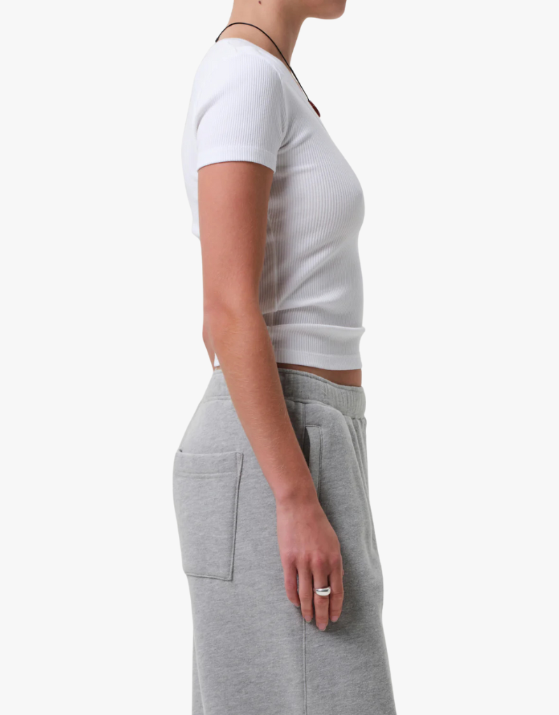 Citizens of Humanity Maude U Neck Tee in White