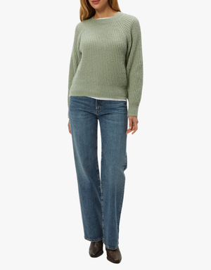 Michael Stars Indra Crew Neck Sweater in Sage