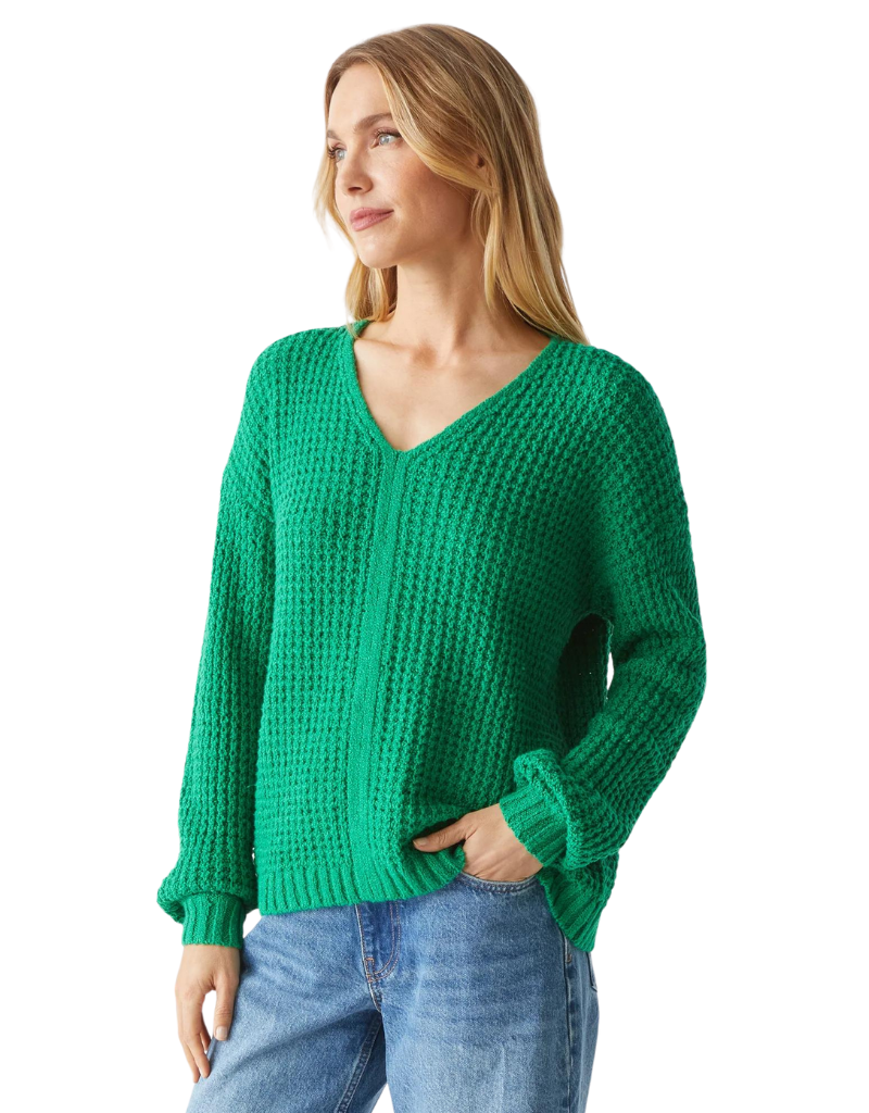 Michael Stars Kelsie Pullover Sweater in Kelly