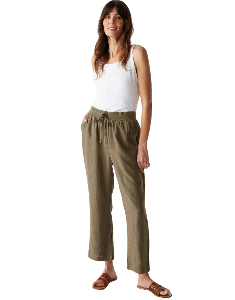 Nolan Pull On Linen Pant By Michael Stars - Ambiance Boutique 