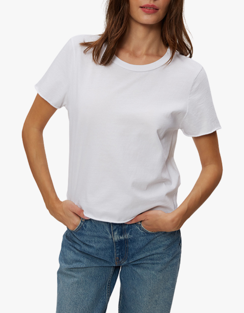 Michael Stars Rochel Pepplum Tank in White