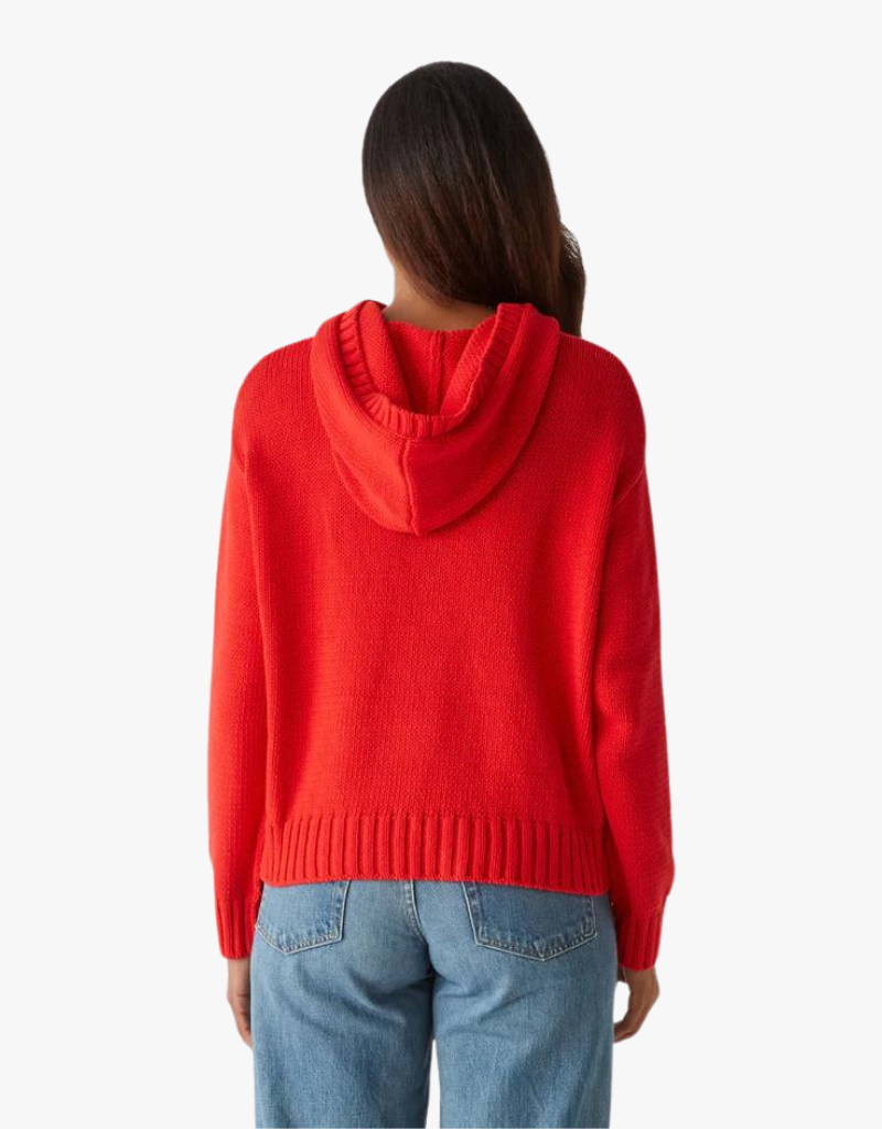 Red Jess Hoodie Sweater by Michael Stars Ambiance Boutique