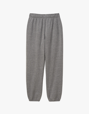 Perfect White Tee Michelle Fleece Jogger in Dark Heather Grey