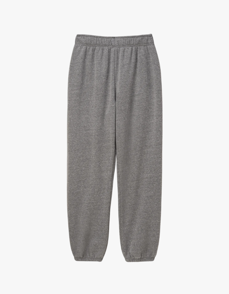 Perfect White Tee Michelle Fleece Jogger in Dark Heather Grey