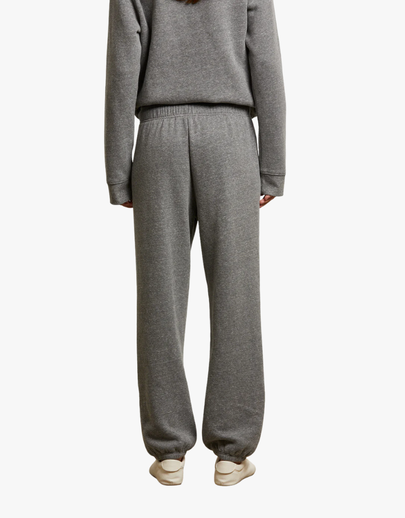Perfect White Tee Michelle Fleece Jogger in Dark Heather Grey