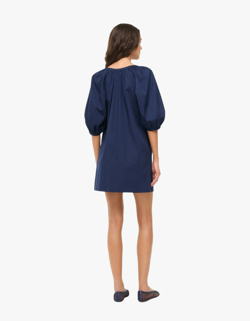 Staud Vincent Mini Dress in Navy