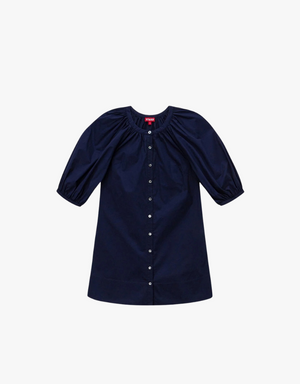 Staud Vincent Mini Dress in Navy