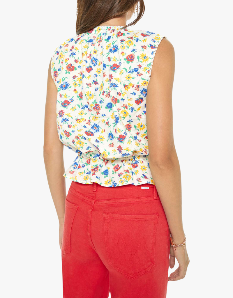 Mother Love Letter Top in Rose Bowl