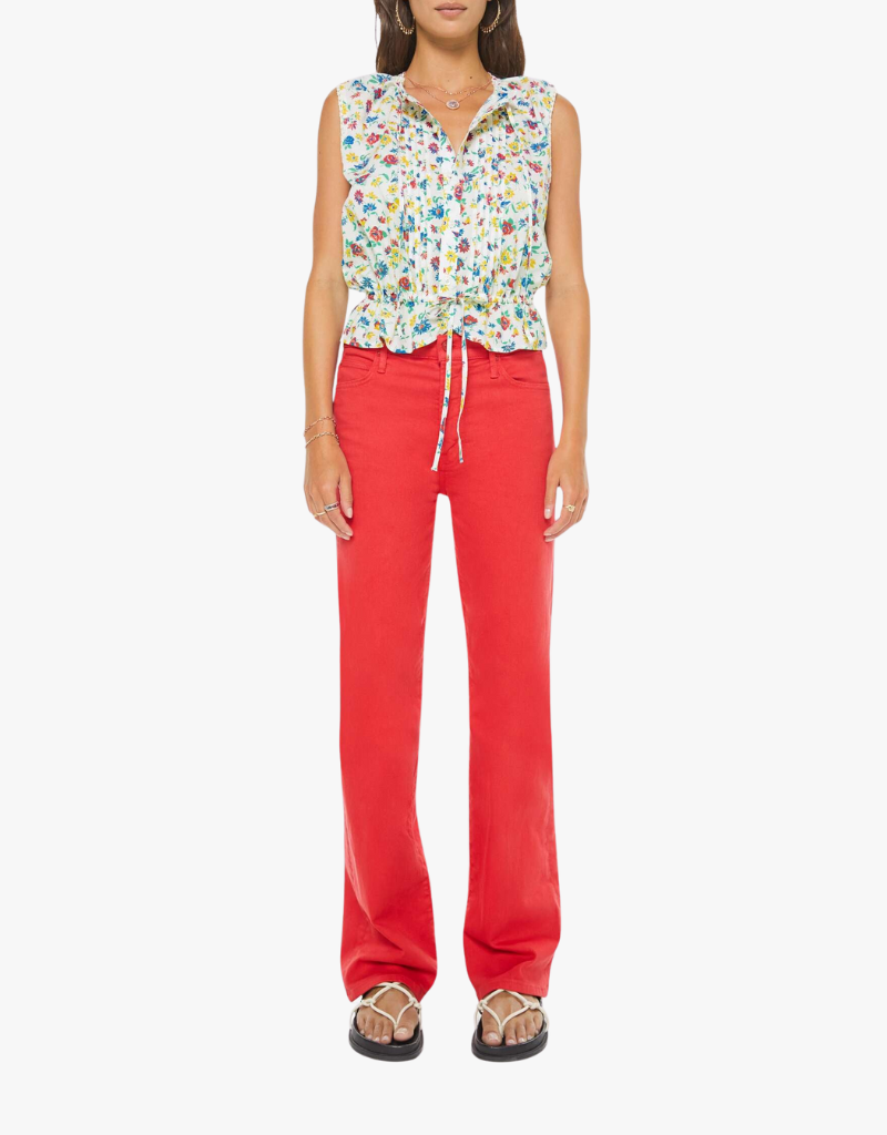 Mother Love Letter Top in Rose Bowl