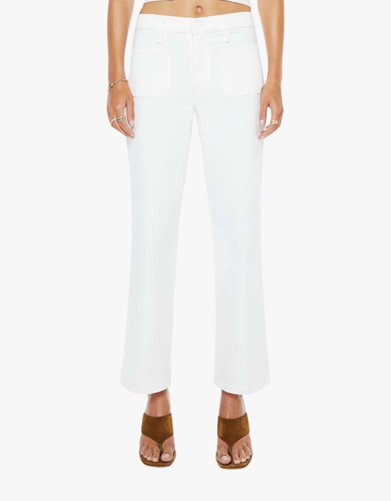 Mother Patch Pocket Mid Rise Maven Ankle in Totally Innocent