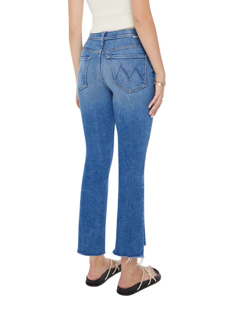 Mother The Insider Crop Step Fray Jeans in Different Strokes