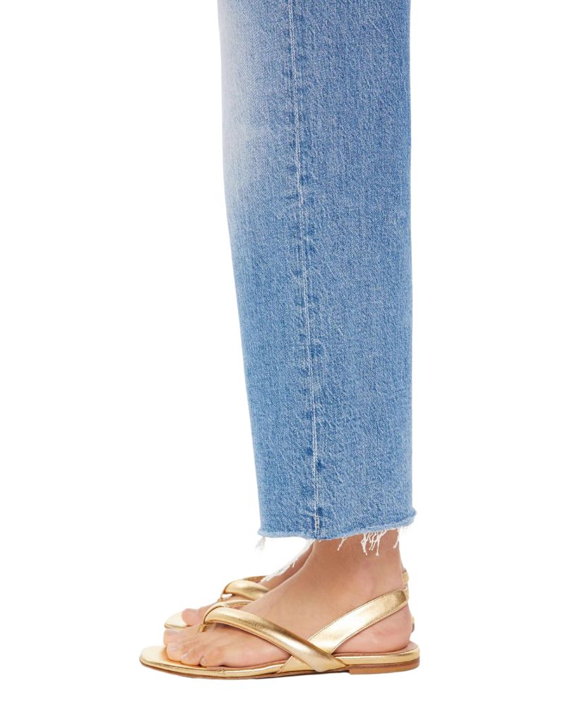Mother The Maven Ankle Fray Jeans in For Sure