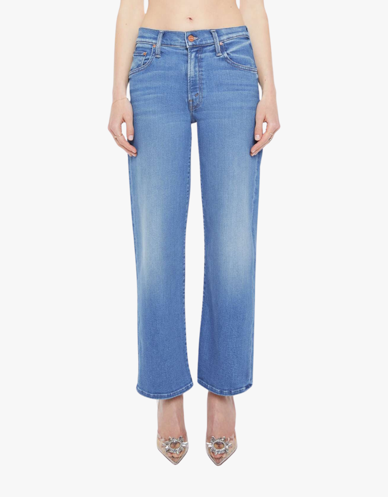 Mother The Mid Rise Rambler Zip Ankle in Piece by Piece