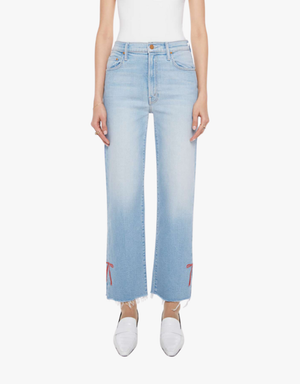 Mother The Rambler Zip Slice Hover Fray in Complete 360