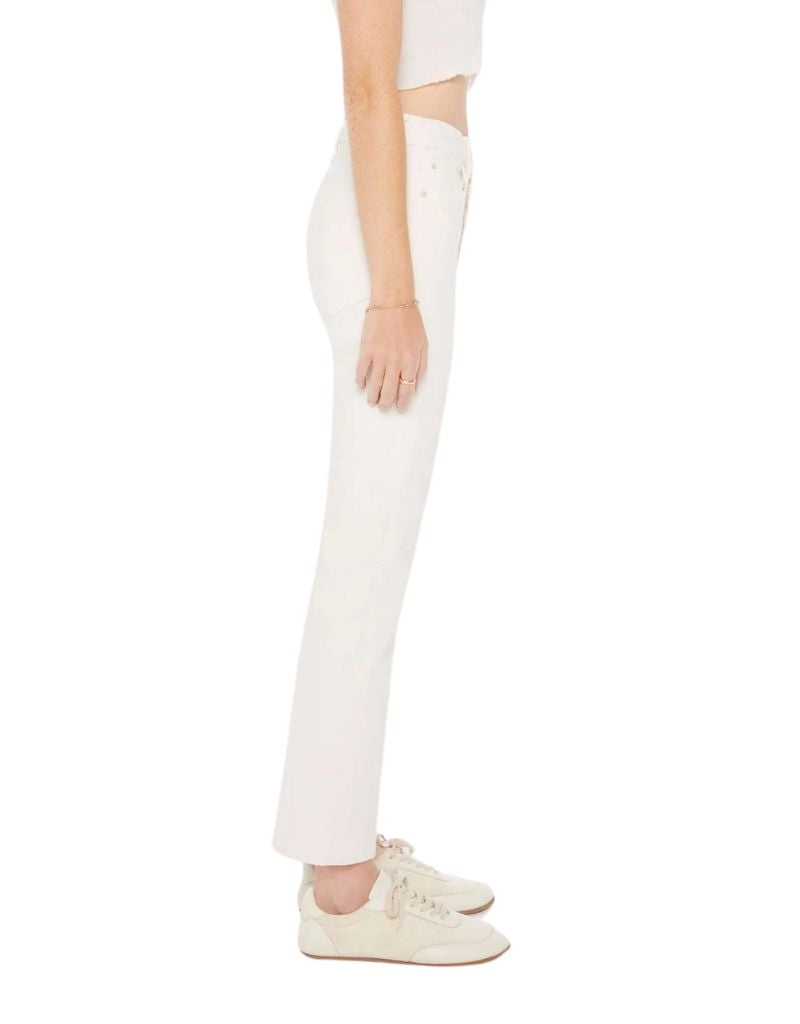 Mother The Tripper Ankle Jeans in Cream Puffs