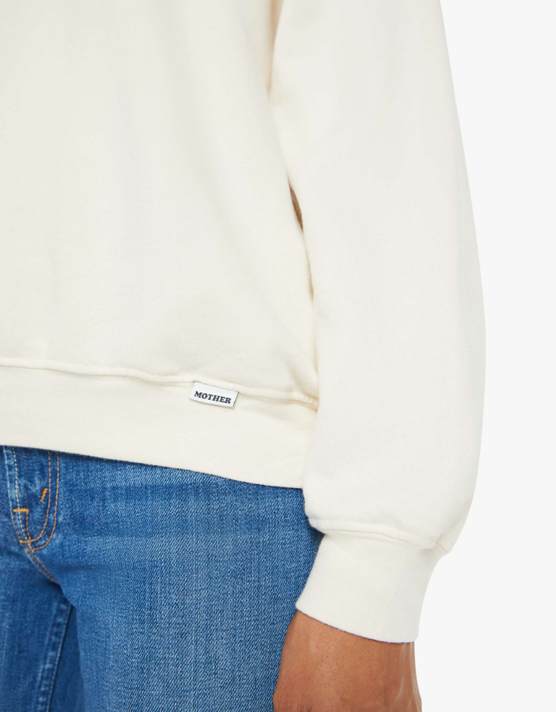 Mother The Biggie Concert Sweatshirt in Cream