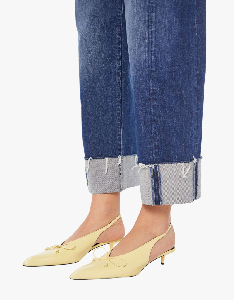 Mother The Half Pipe Ankle Cuff Fray in Perfectly Imperfect