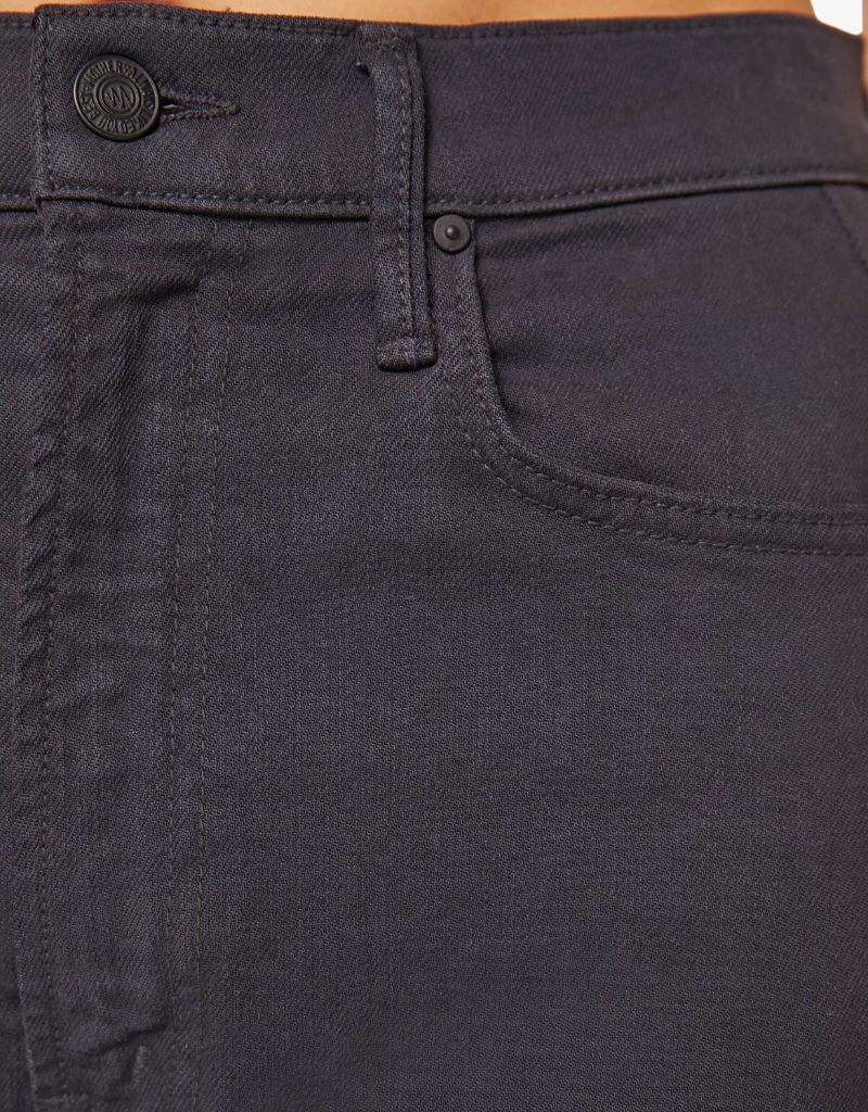 Mother The Half Pipe Flood Jeans in Faded Black