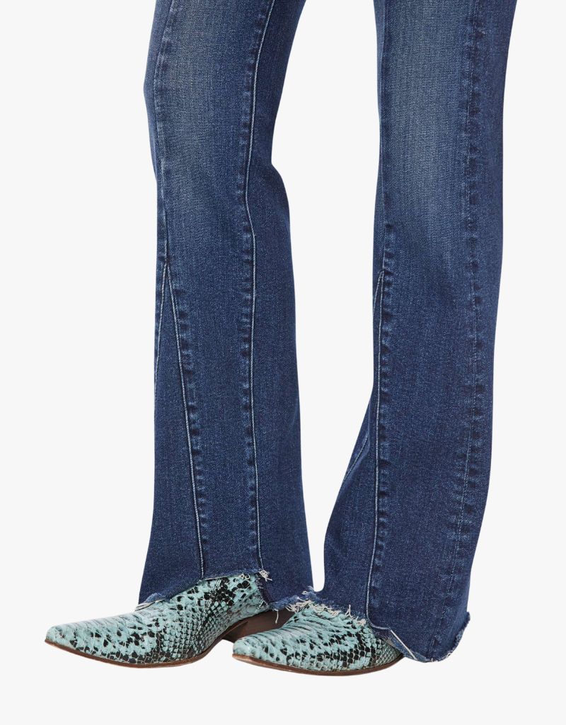 Mother The Insider Skimp Pointy Fray Jeans in You're a Riot