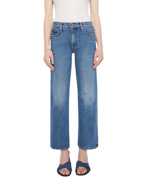 Mother The Mid Rise Rambler Zip Ankle Jeans in Tambourine Man