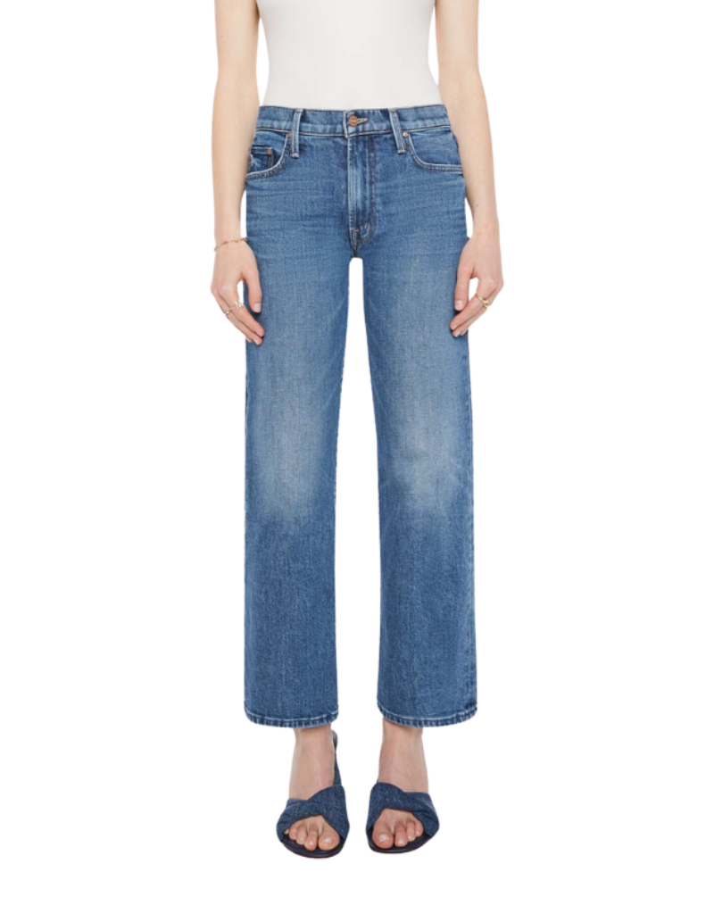 Mother The Mid Rise Rambler Zip Ankle Jeans in Tambourine Man