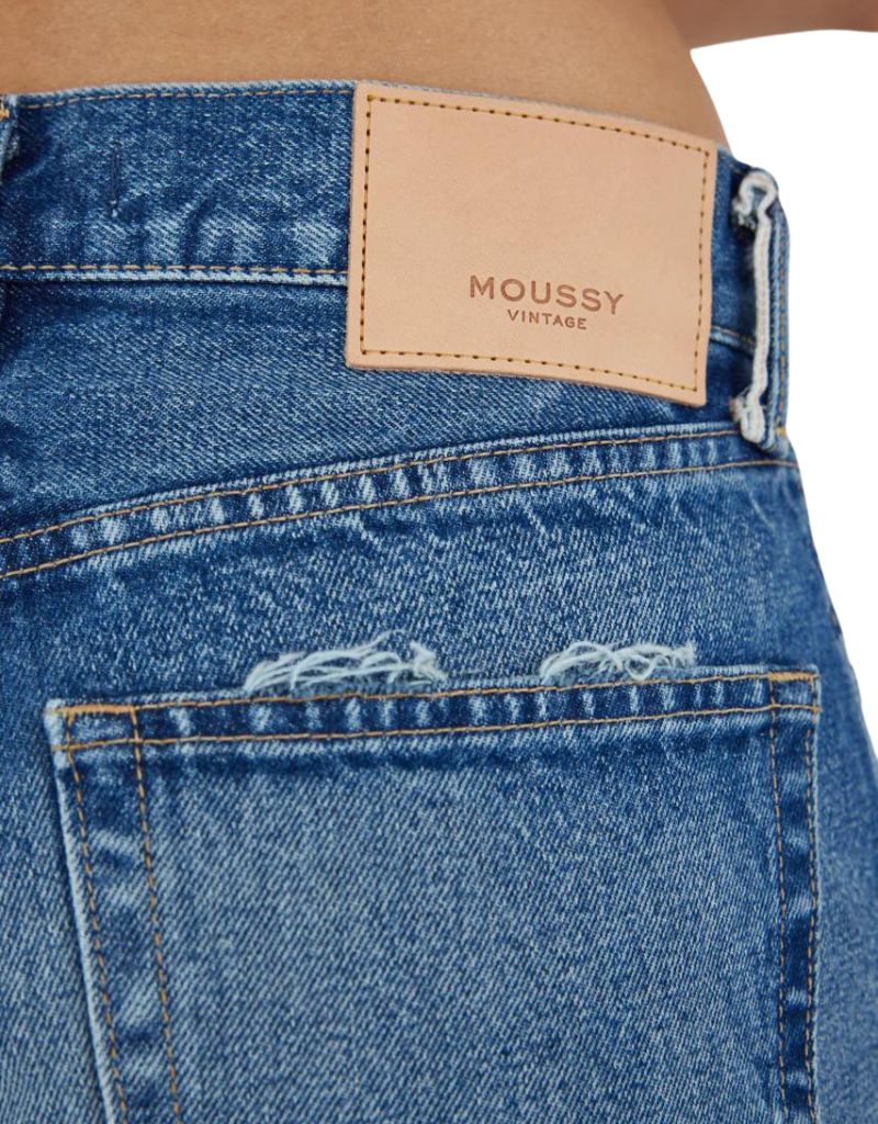 Moussy Vintage Foxwood Straight Jeans in Blue