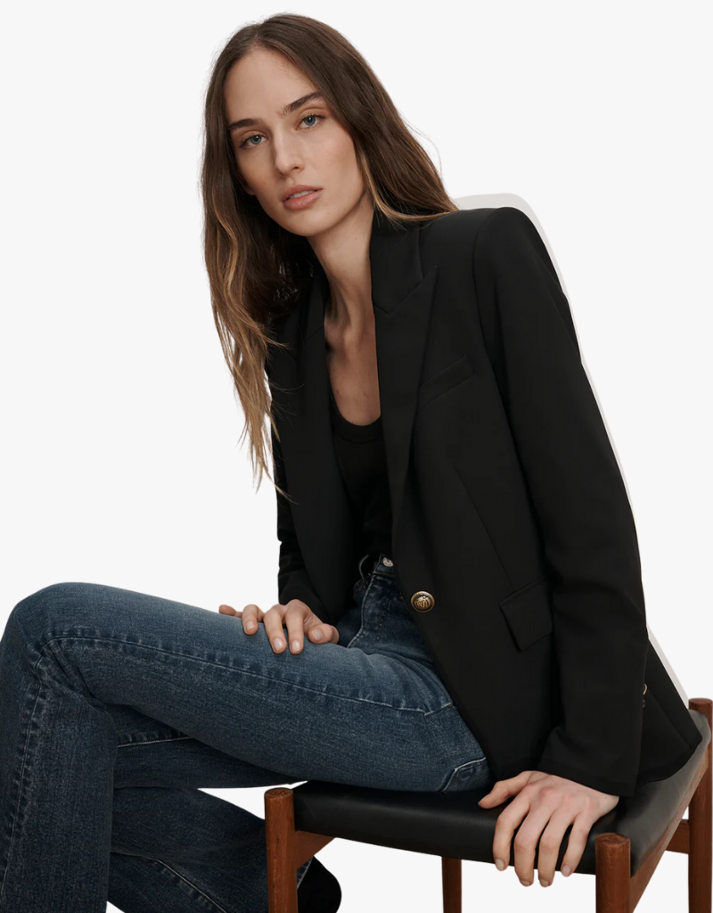 Veronica Beard Naira Scuba Dickey Jacket in Black