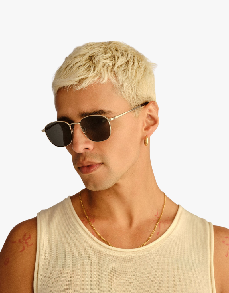 Le Specs Neptune Deux Sunglasses in Gold