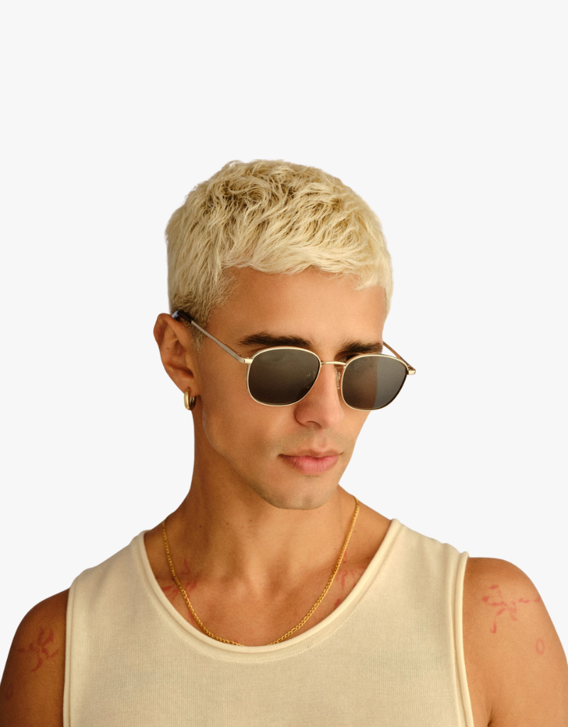 Le Specs Neptune Deux Sunglasses in Gold