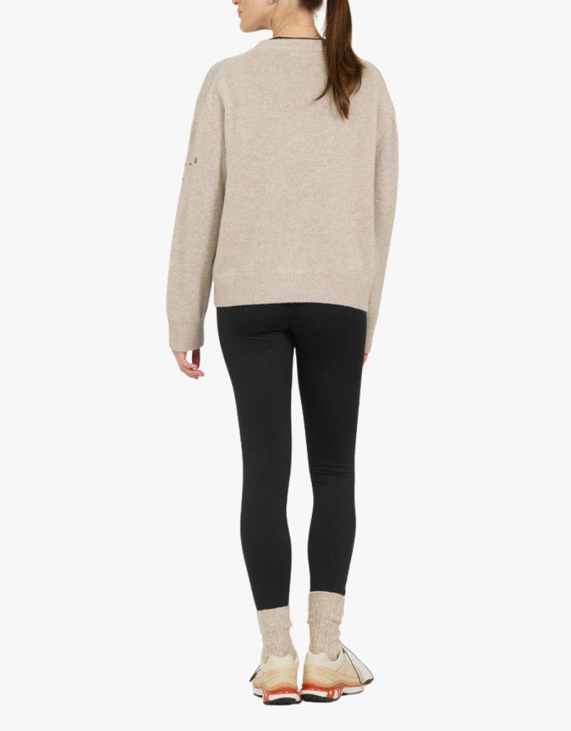 One Grey Day Skier Slope Crew in Biscuit Combo