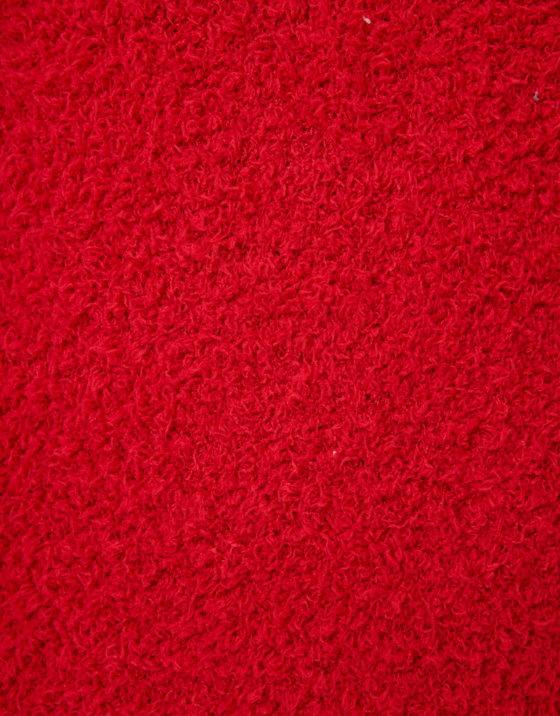 P.J. Salvage Bundle Up Boucle Cardigan in Samba Red