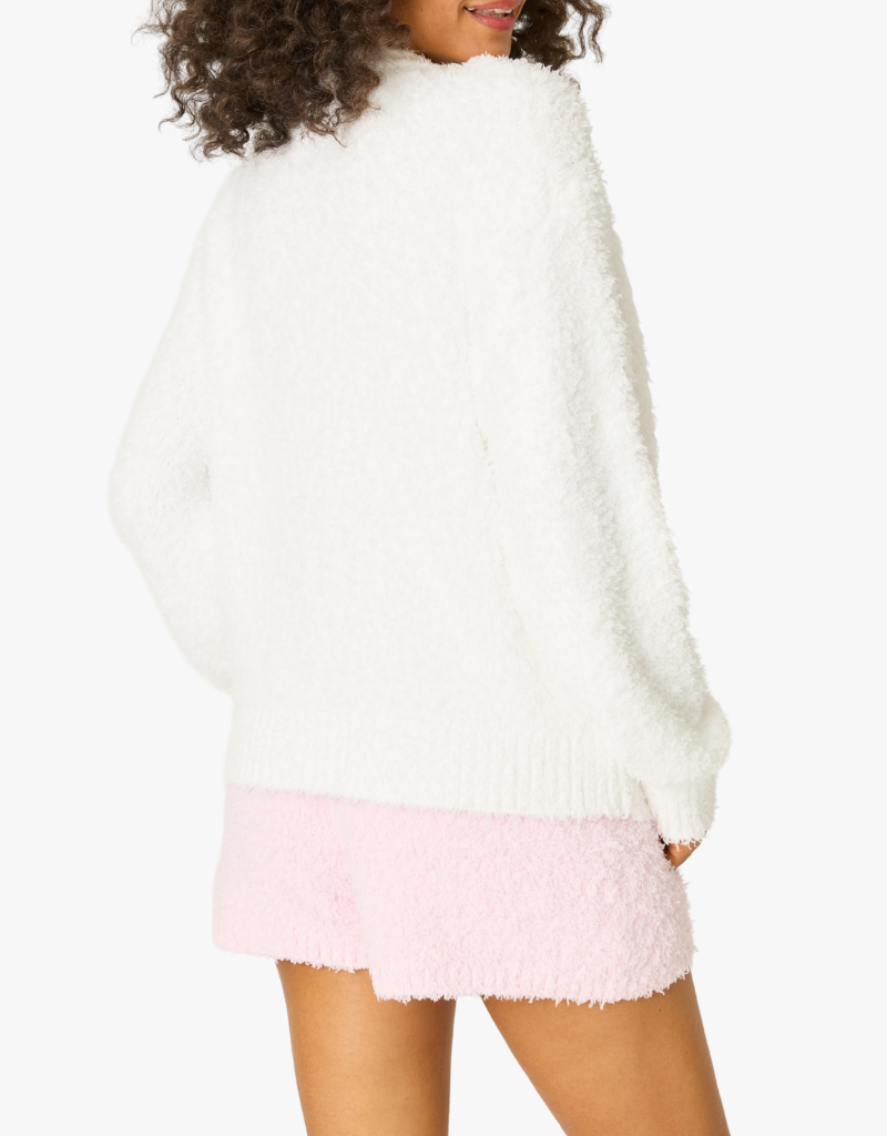 P.J. Salvage Bundle Up Boucle Cardigan in Ivory