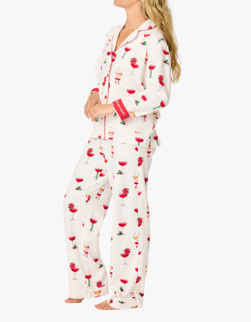 P.J. Salvage Flannels PJ Set in Ivory