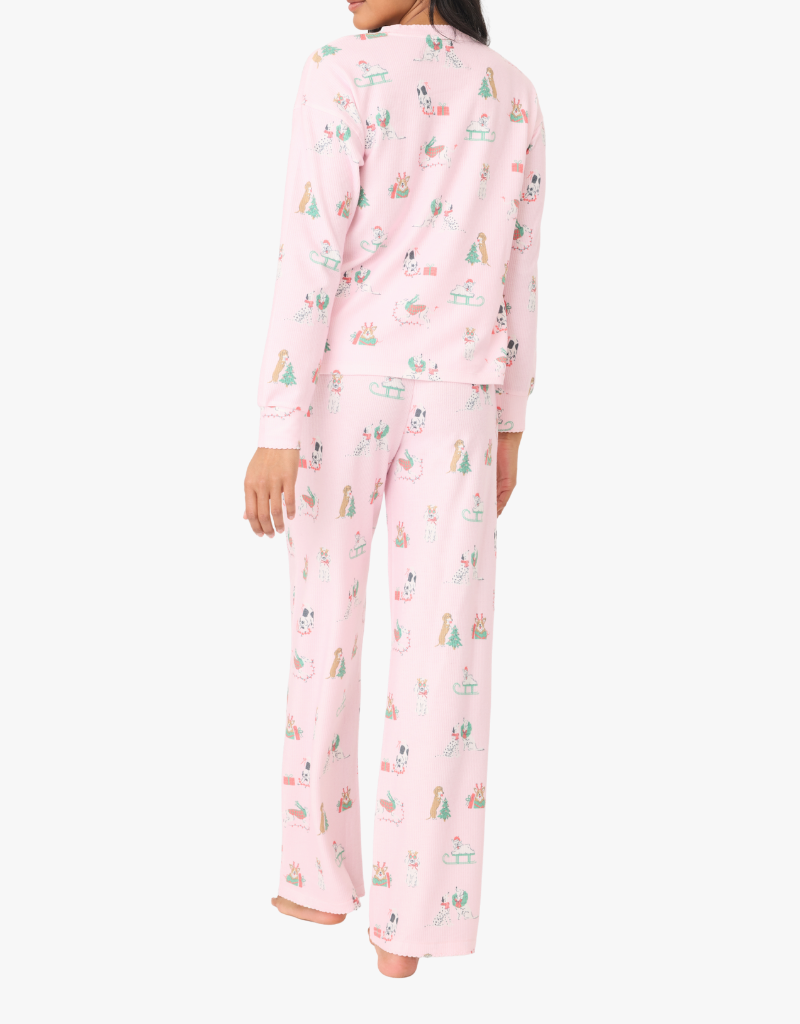P.J. Salvage Peace & Pawlidays PJ Set in Pink